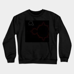 Mandelbrot Set Fractal Simple I red/black Crewneck Sweatshirt
